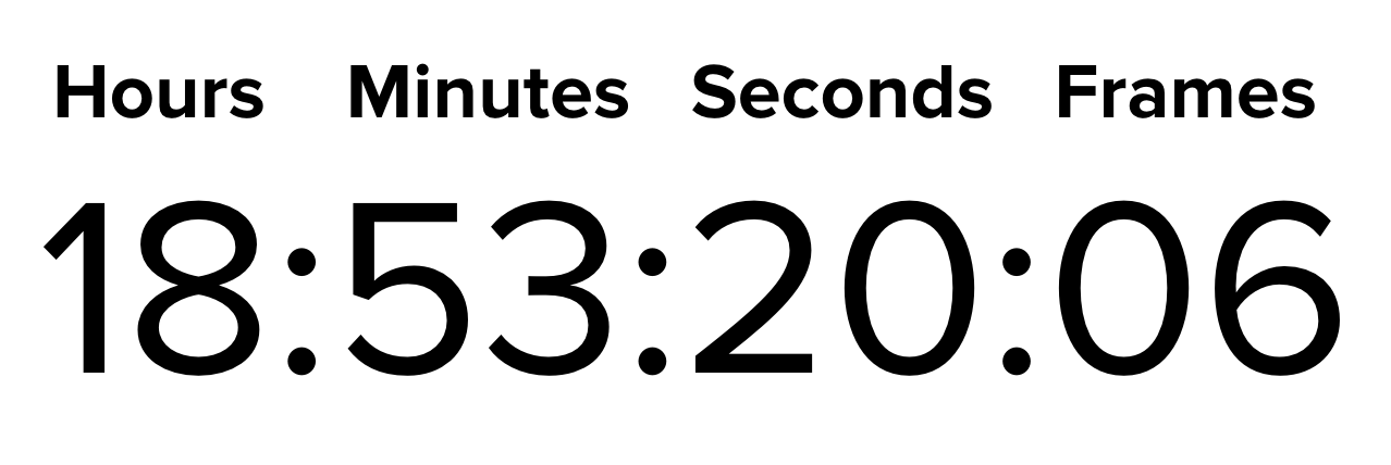 Timecode example